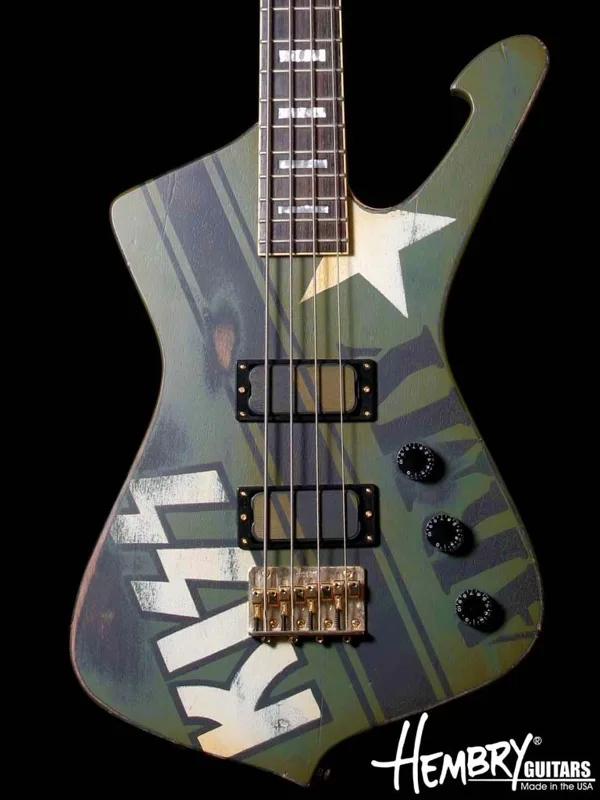 This guitar is NOT FOR SALE nor will we build anything KISS or GENE SIMMONS related.